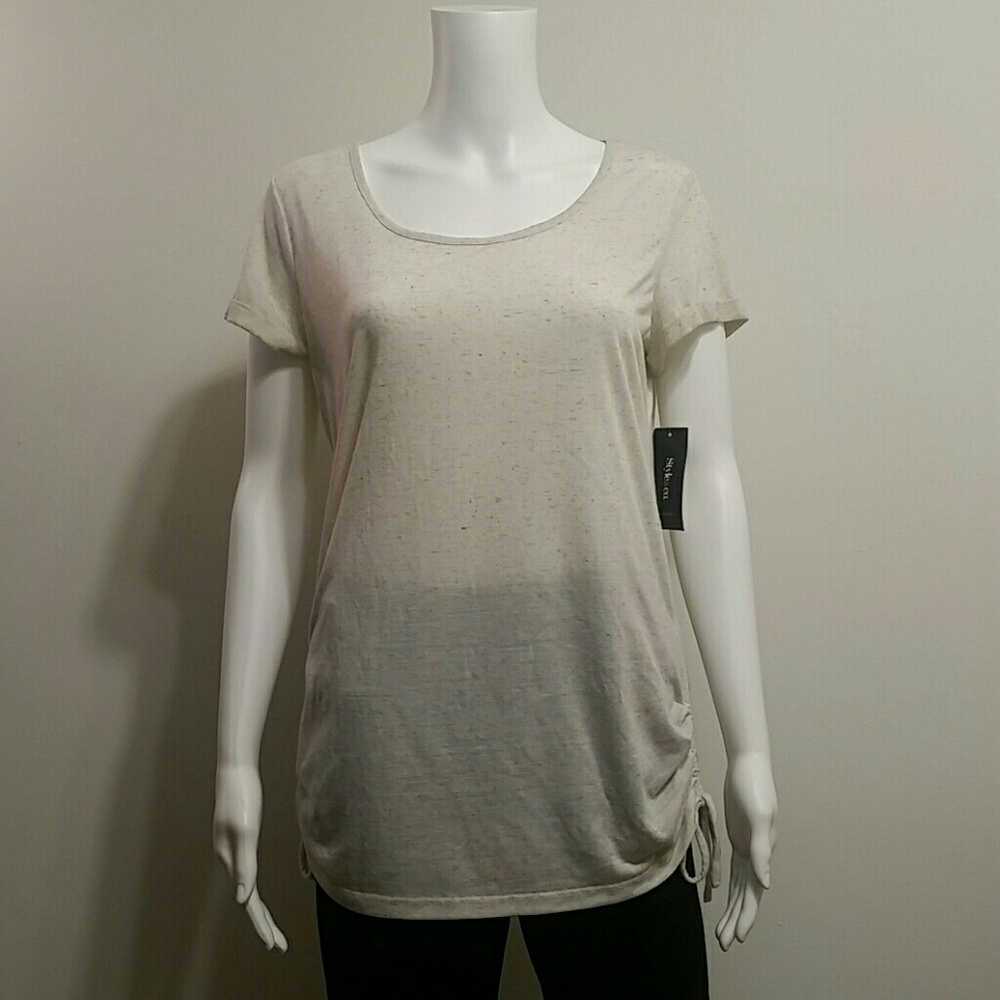NWT Style & Co Ruched Top